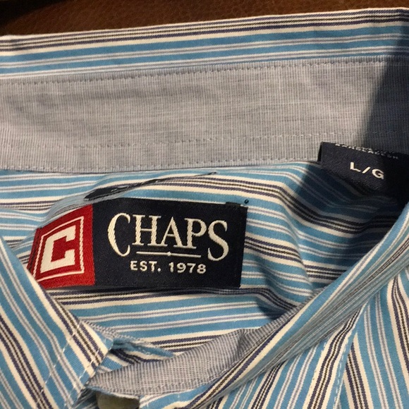 NWT, RALPH LAUREN CHAPS 100 percent Cotton Short Sleeve Button Down Shirt, NEW - Picture 2 of 5